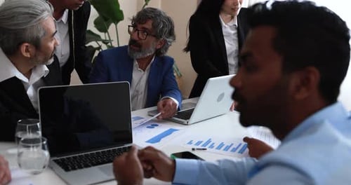 Business people meeting in bank office for startup strategy in asia