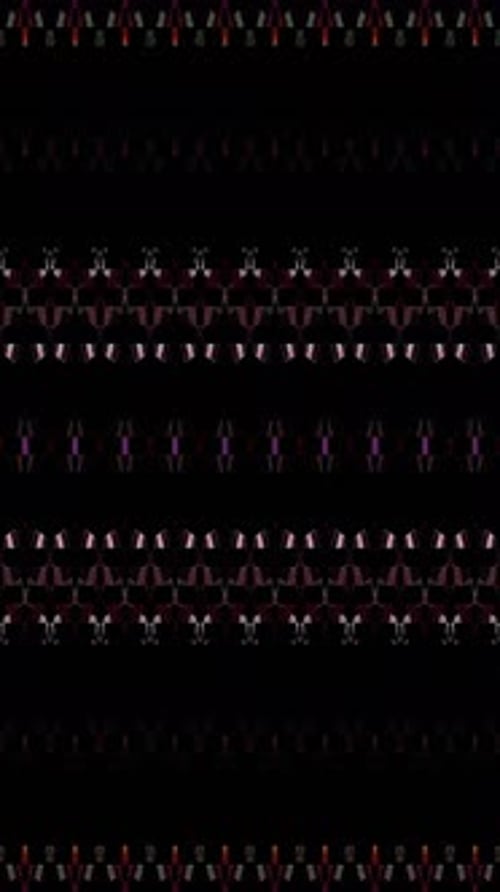 3D shining bright dots set colorful line wave motion, on black background