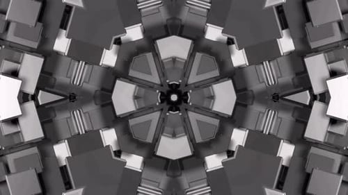 Psychedelic Mandala Kaleidoscope Background 3d Seamless Loop Vj Art. 4639