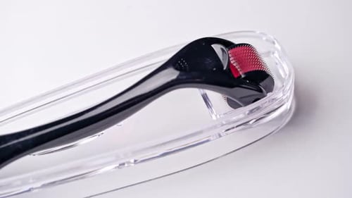 Close Up of a Black Derma Roller