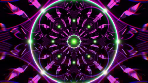 Art abstrait moderne géométrique vert et violet