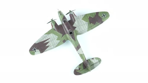 Model German Heinkel Medium Bomber Top View.