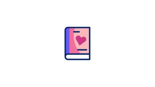 Love Book Animated Icon