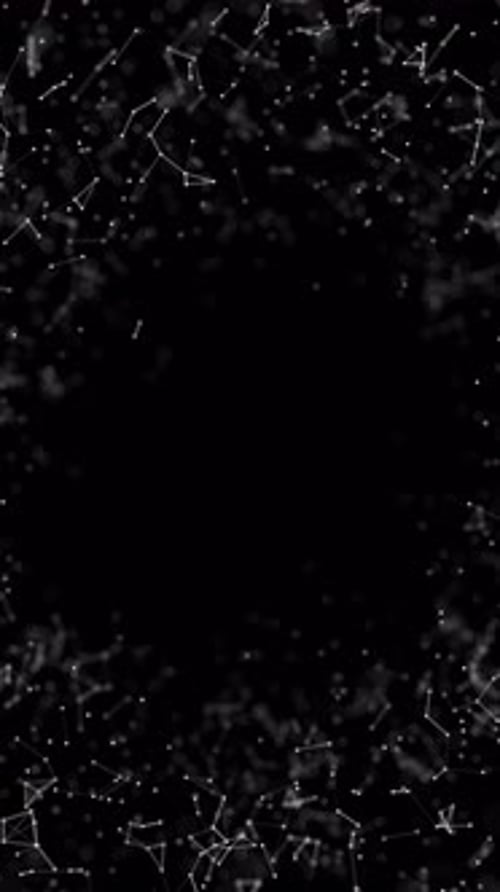 Abstract Geometric Tech Network Vertical Loop