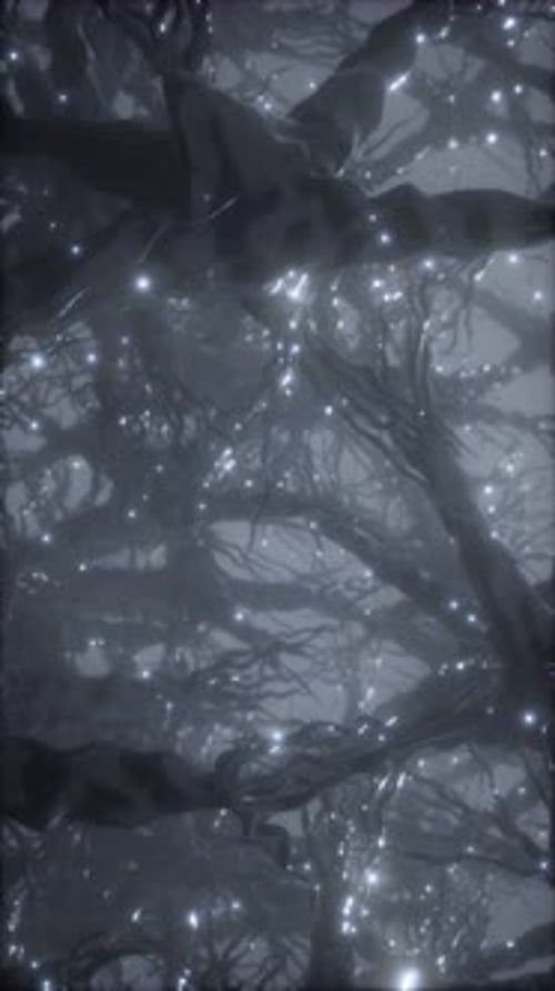 Journey Through a Neuron Cell Network Inside the Brain