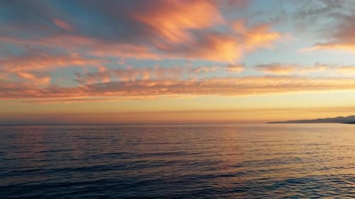 Celestial Heaven Clouds On The Relaxant Ocean