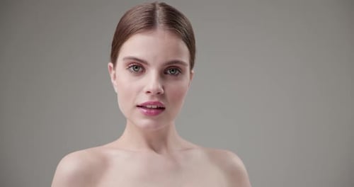 Close Up of a Beautiful Woman Posing