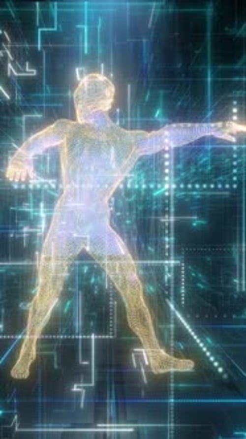 Vertical Video Captivating CG Animation Dance