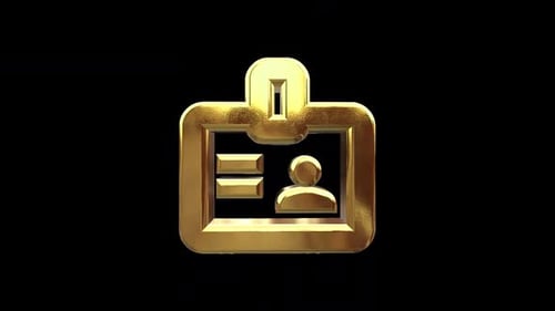 Badge Golden Icon