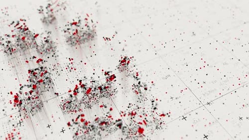 Quantum Computing Animation Big Data Information Processing Cyber Space of AI Technology Learning