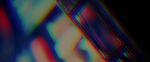 Abstract Digital Glitch Noise Transition Effect