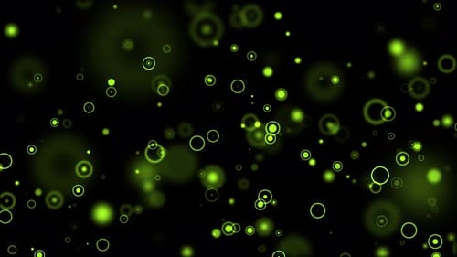 Green glowing circle background