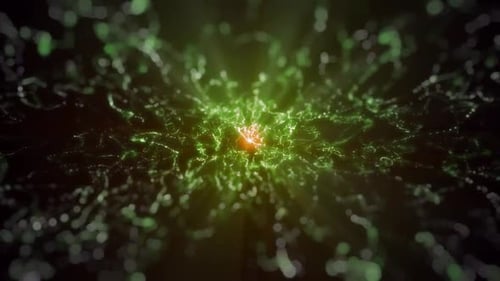 Green Tentacles Animation Background Video