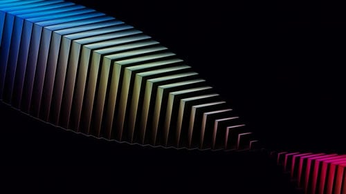 Formes de réseaux rectangulaires abstraites - Animation d'arrière-plan en boucle infinie