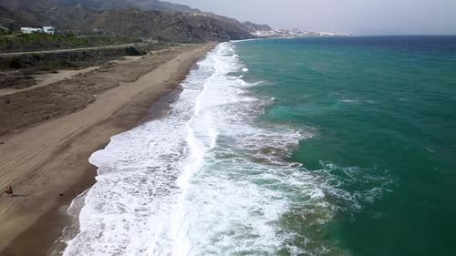 Flying over the ocean