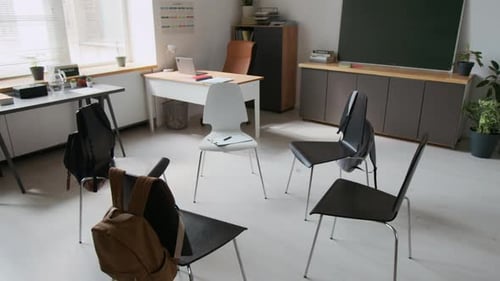 Classroom Seats Arranged in Circle Formation