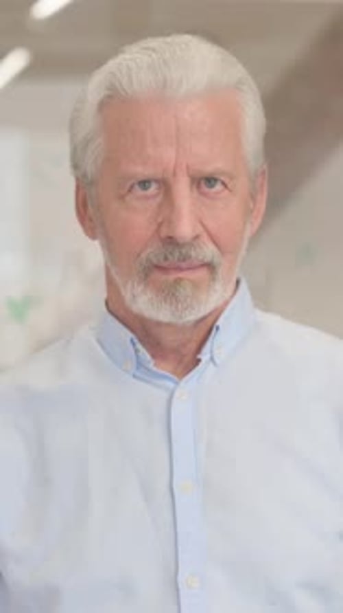 Senior Man Smiling Portrait Close Up