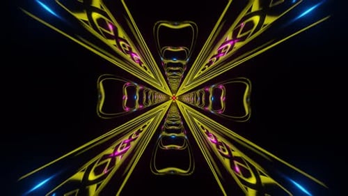 Un fondo de VJ futurista y vibrante con fascinantes patrones psicodélicos y diseños hipnóticos