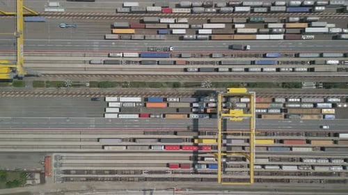 Container Terminal Top View