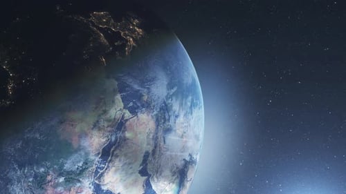 Death process of planet Earth from life to dead rock