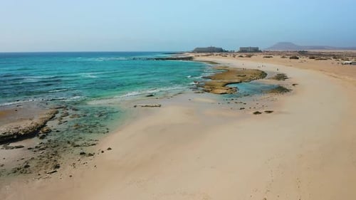 Aerial View of Beach and Coastline
