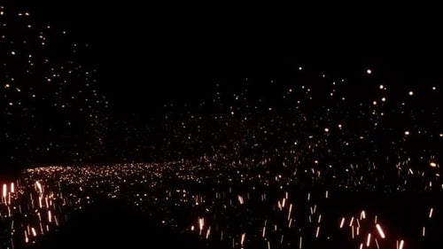 Golden Sparkle Trail Particle Reveal Animation