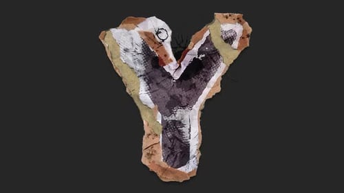 Torn Paper Grunge Letter Reveal