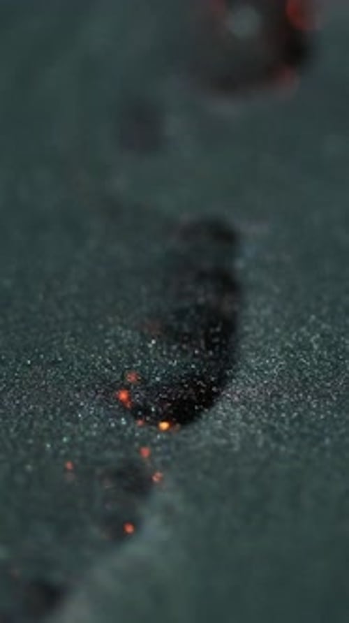 Vertical Dust Particles Shimmer Black Blue Green