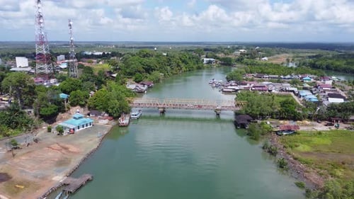 Bridge connecting Batulicin sub district with Simpang Empat