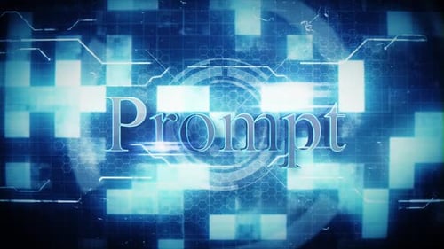 Futuristic Digital Glitch Text Reveal Opener