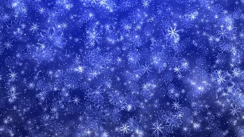 blauer Frohe Weihnachten blauer Hintergrund mit Schneeflocken und Partikeln