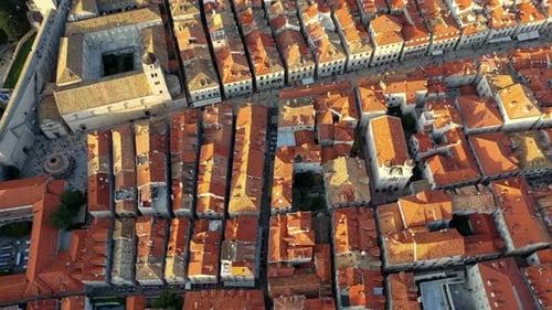 Cinematic And Aerial View Of Croatia Cityscape, Europe