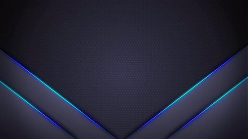 Abstract geometric shinning Blue Frame Border background video