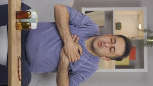 Vertical video of Chest tightness, heart problem.