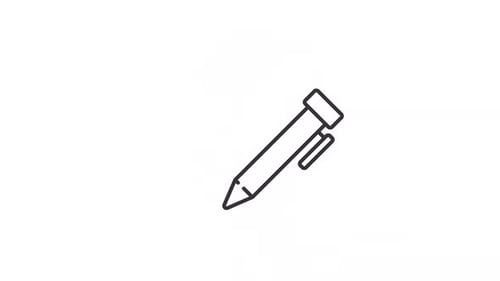 Stift mit animiertem Glühbirnensymbol