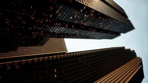 Vídeo vertical de la arquitectura urbana moderna
