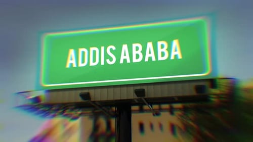 Addis Ababa City Urban Street Billboard