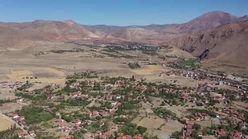 Divrigi Town Of Sivas City With Aerial View