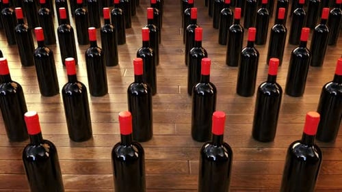 Wein-Animation — 3D-Bewegungsdesign