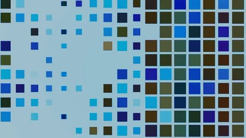 Colorful Square Lights Blinking Animation Loop