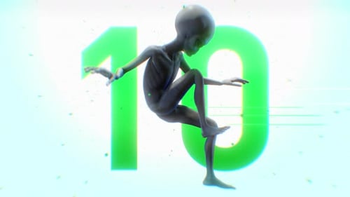 Alien White Infinity Countdown Nummer 10