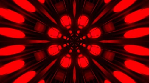 Red And Orange Fantasy Kaleidoscope Space Background Vj Loop In 4K