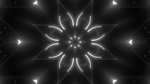 Dynamic neon pattern loop for abstract background visuals