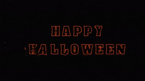 Happy Halloween animated text with shake, displace, stop motion effect