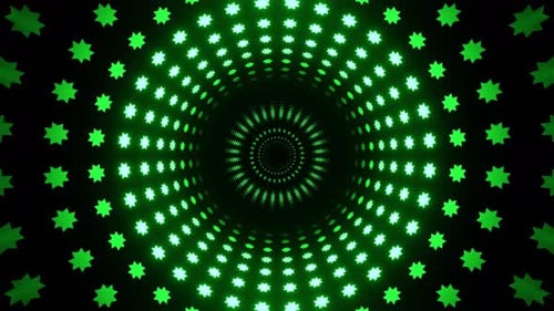 Green Hypnotic Radial Pulse Background Vj Loop In 4K