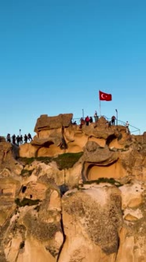 Vue aérienne de la Cappadoce, 4 K, fond impressionnant