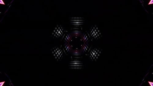 Boucle de tunnel en losanges violets fluo