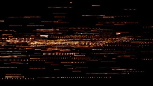 Futuristic Glowing Question Mark Data Stream Background