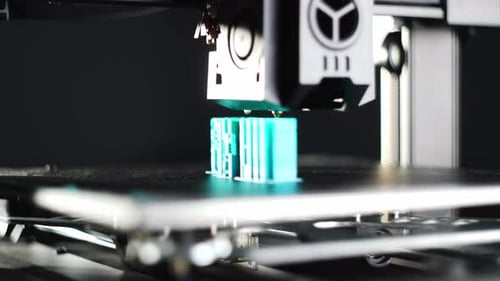 3D Printer Prints Parts From Plastic