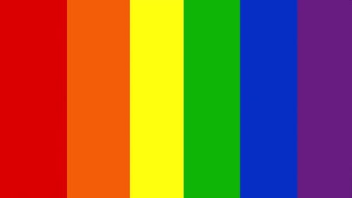 Animated Pride Rainbow Flag Wipe Reveal